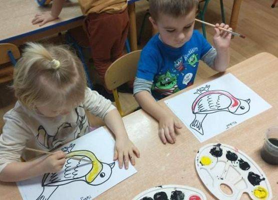 Młodsza grupa przy pracy