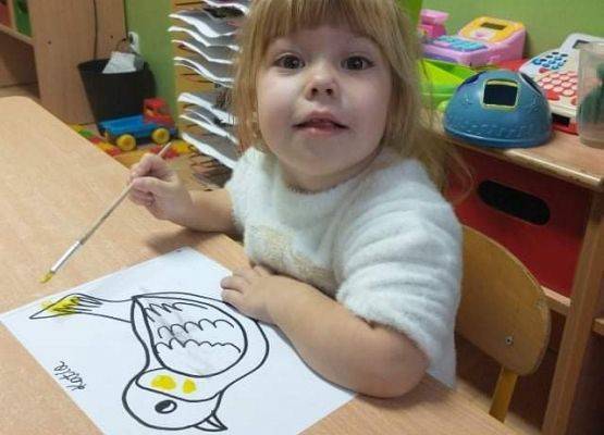 Młodsza grupa przy pracy