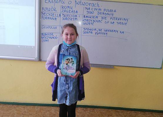 Czytelnik półrocza- kategoria klas IV-VIII- Maja Majewska