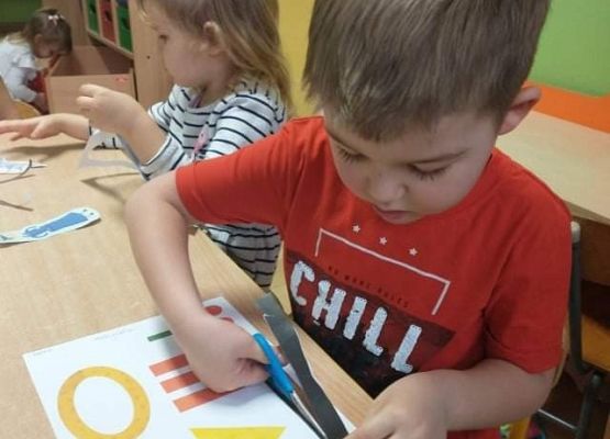 Młodsza grupa przy pracy