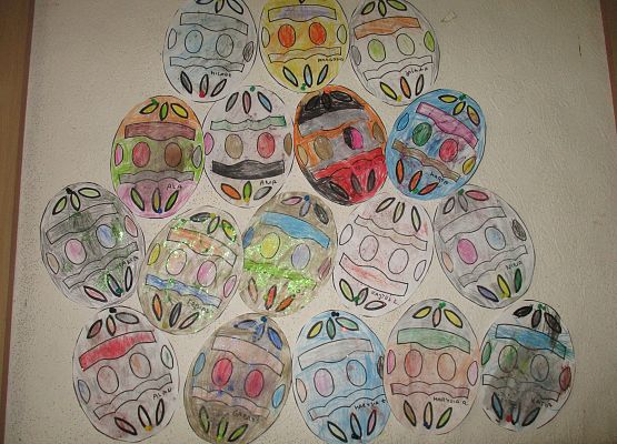 Prace młodszej grupy - pisanki