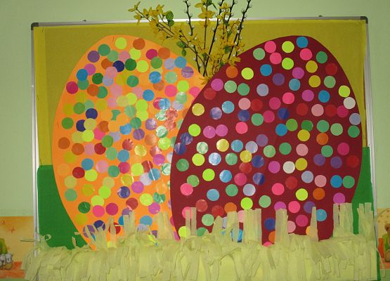 Wielkanocne pisanki - prace młodszej grupy