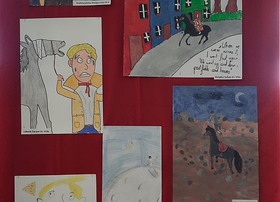 Plakat przedstawiający dowolną scenę z przeczytanej książki - język angielski