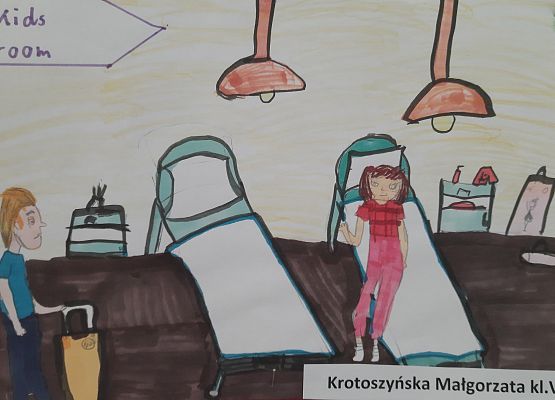 Plakat przedstawiający dowolną scenę z przeczytanej książki - język angielski