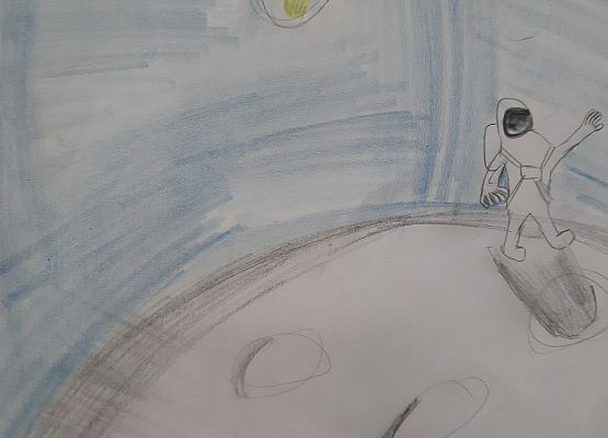 Plakat przedstawiający dowolną scenę z przeczytanej książki - język angielski