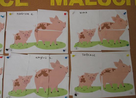 Puzzle - prace młodszej grupy