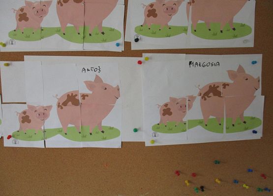 Puzzle - prace młodszej grupy