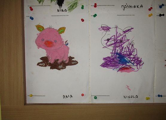 Rysowanie pastelami - prace młodszej grupy