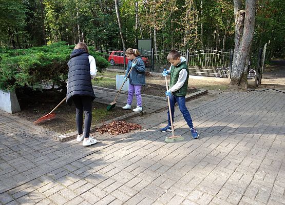 Grafika 4: Sprzątanie cmentarza w Krępie Kaszubskiej