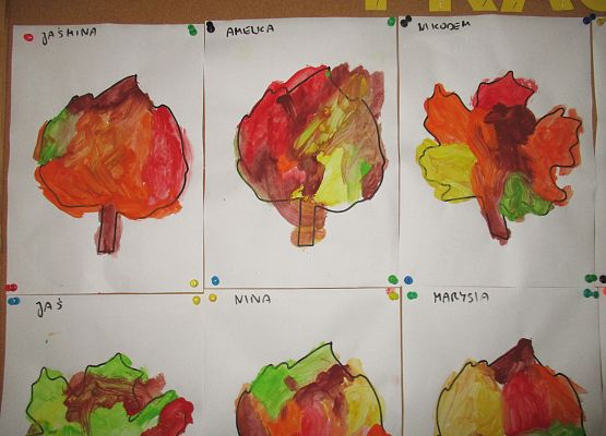 Jesienne liście - grupa młodsza