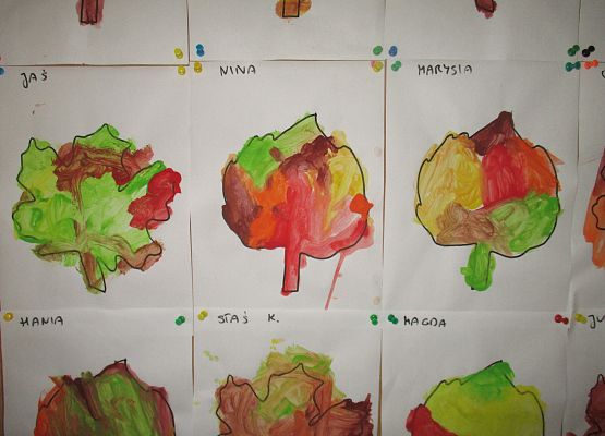 Jesienne liście - grupa młodsza