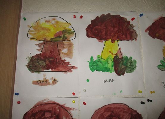 Grzyby - prace grupy młodszej