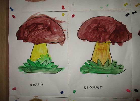 Grzyby - prace grupy młodszej