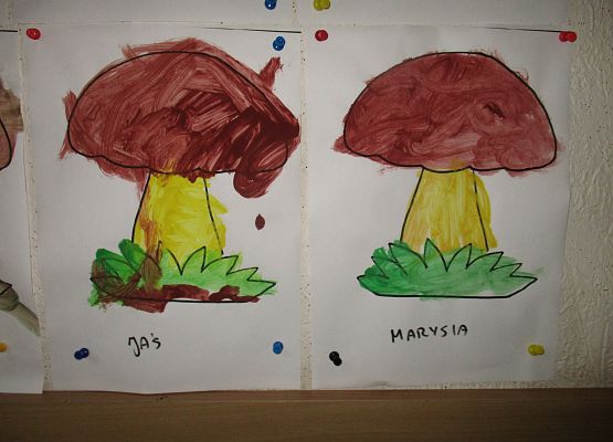 Grzyby - prace grupy młodszej
