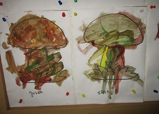 Grzyby - prace grupy młodszej