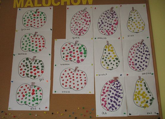 Owoce - prace grupy młodszej