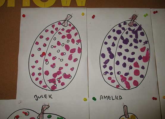 Owoce - prace grupy młodszej