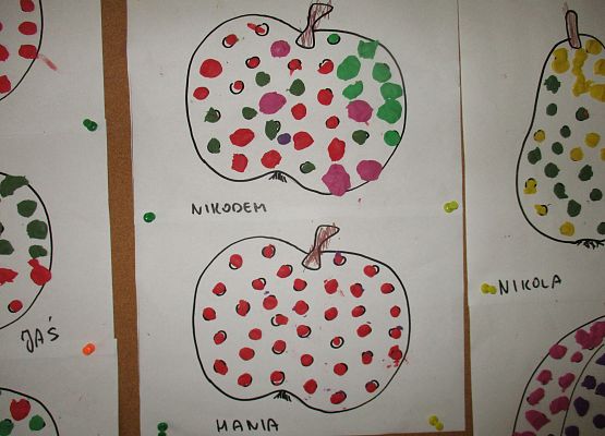 Owoce - prace grupy młodszej