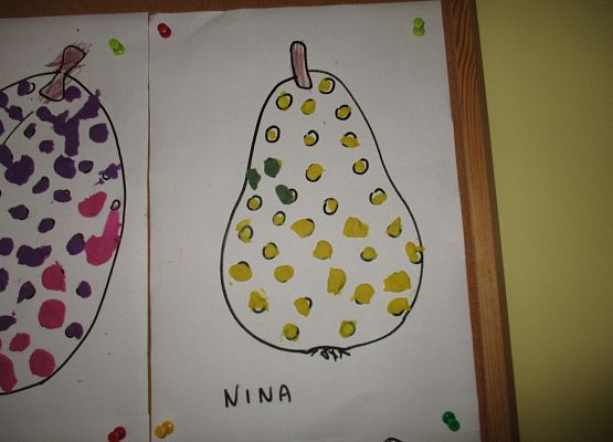 Owoce - prace grupy młodszej