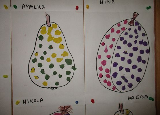 Owoce - prace grupy młodszej