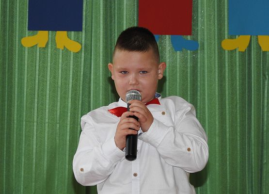 Fabian podczas recytacji