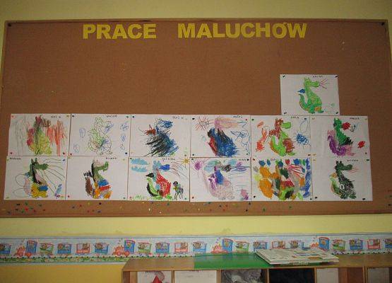 Prace młodszej grupy - Smok Wawelski