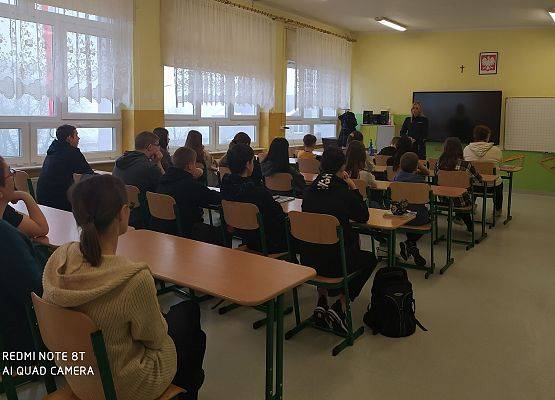 Zajęcia profilaktyczne Panią Policjantką