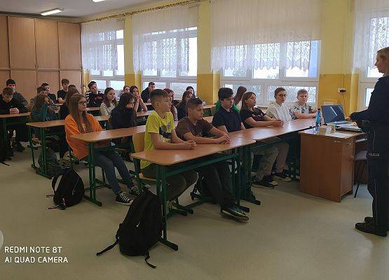 Zajęcia profilaktyczne Panią Policjantką