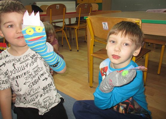 Pacynki - praca starszej grupy