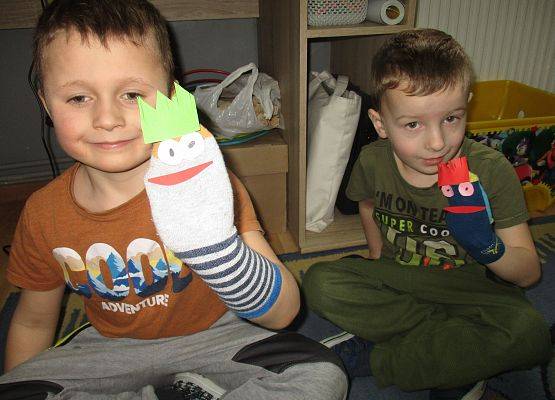 Pacynki - praca starszej grupy