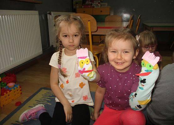 Pacynki - praca starszej grupy