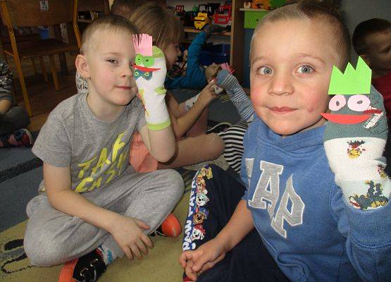 Pacynki - praca starszej grupy