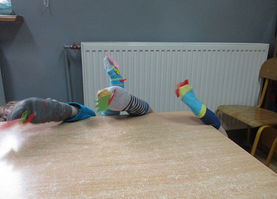 Pacynki - praca starszej grupy