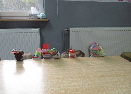 Pacynki - praca starszej grupy