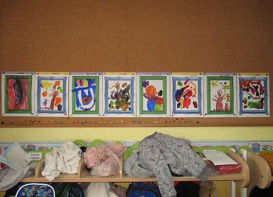 Prace młodszej grupy - obrazy