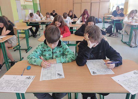 Konkurs Sudoku w szkole podstawowej w Garczegorzu.