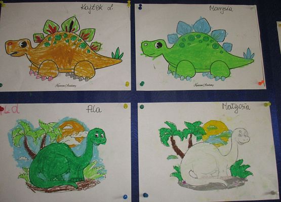 Świat dinozaurów - starsza grupa