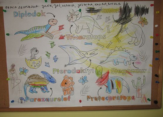 Świat dinozaurów - młodsza grupa