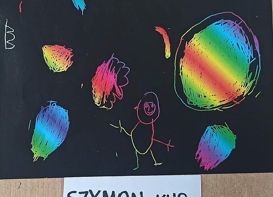 Grafika 11: "W Układzie Słonecznym wirują planety"