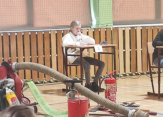 Ogólnopolski turniej wiedzy pożarniczej w szkole w Nowej Wsi Lęborskiej.