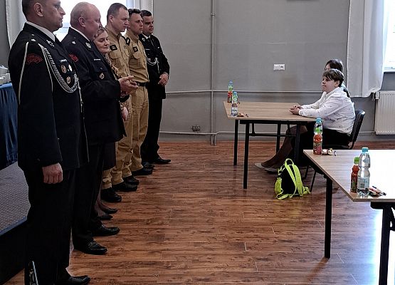 Powiatowy Turniej Wiedzy Pożarniczej pt. „Młodzież zapobiega pożarom”.