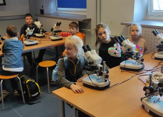 Zajęciach zorganizowanych na terenie Akwarium Gdyńskiego w ramach projektu Od Bałtyku do Atlantyku