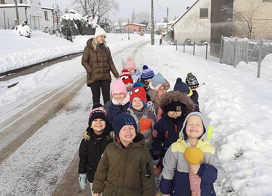 Pierwszy spacer w zimowej aurze