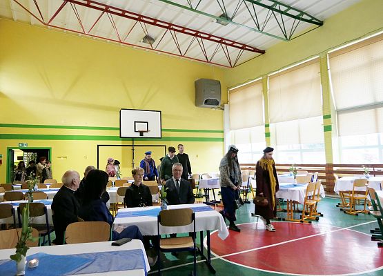 Spotkanie pokoleń i promocja książki p.Janiny Grabowskiej "Marsz Śmierci" w szkole w Garczegorzu.