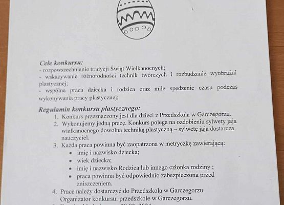 Rodzinny Konkurs Plastyczny "PISANKI, PISANKI, JAJKA MALOWANE"