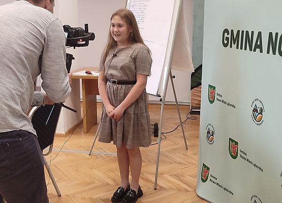 Uczniowie naszej szkoły w Urzędzie Gminy Nowa Wieś Lęborska.