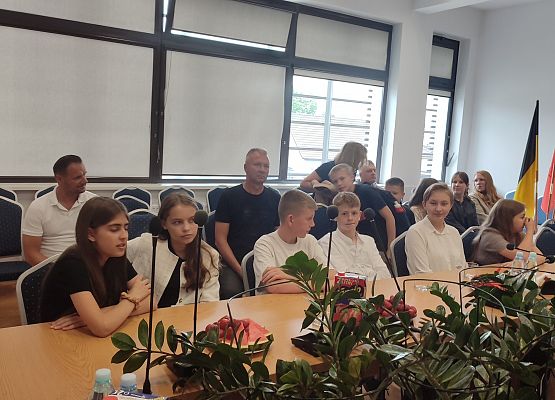 Uczniowie naszej szkoły w Urzędzie Gminy Nowa Wieś Lęborska.
