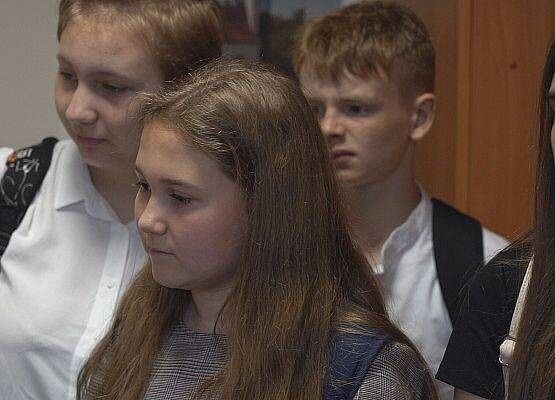 Uczniowie naszej szkoły w Urzędzie Gminy Nowa Wieś Lęborska.