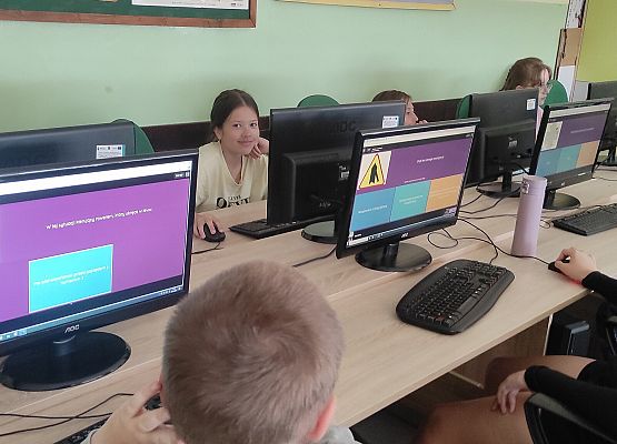 Egzaminy na kartę rowerową w szkole w Garczegorzu 2024 rok.