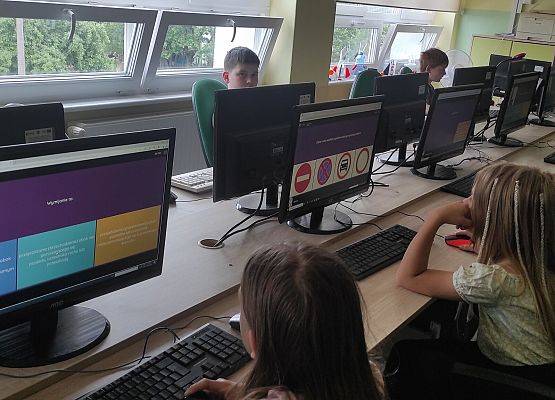 Egzaminy na kartę rowerową w szkole w Garczegorzu 2024 rok.